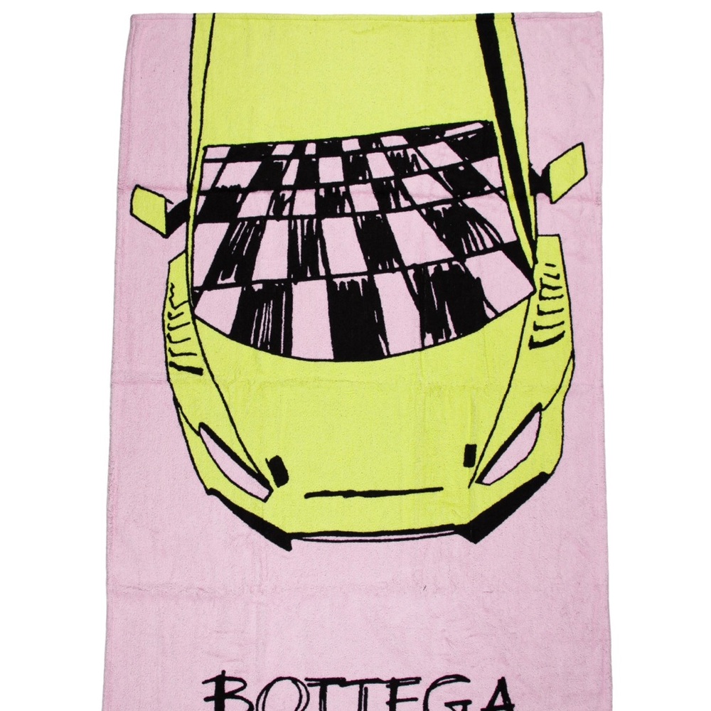 Bottega Veneta Yellow, Pink & Black Logo Towel